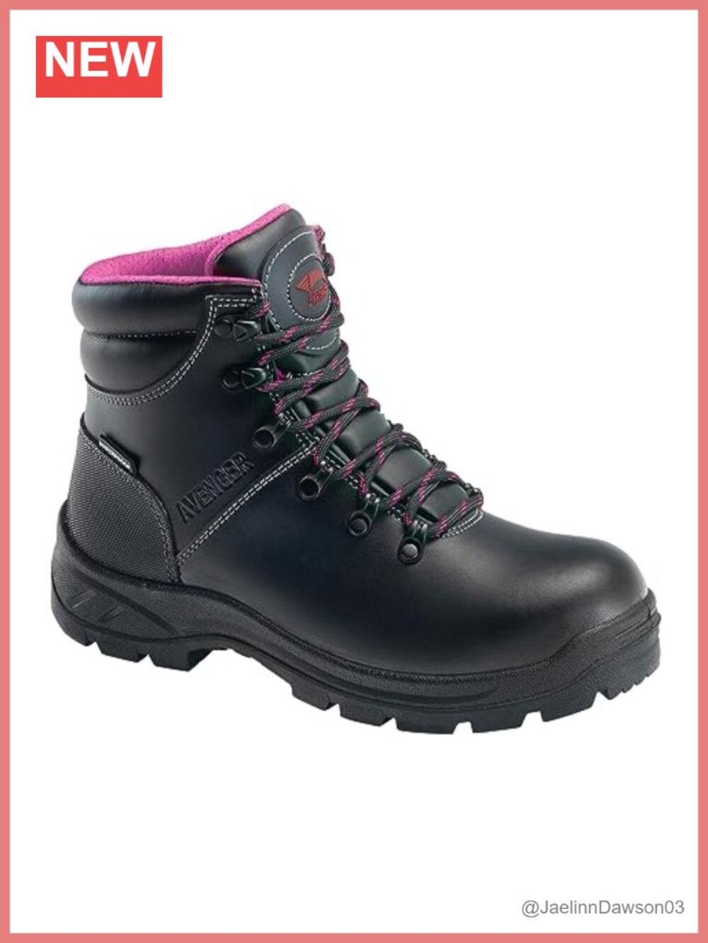 Avenger Work Boots Waterproof Leather EH Safe Slip Resistant Women's Boots